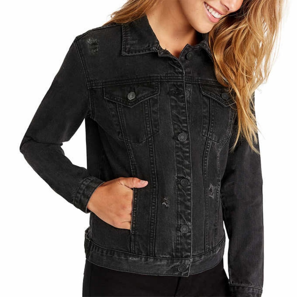 NWT Buffalo David Bitton Distressed Denim Trucker
